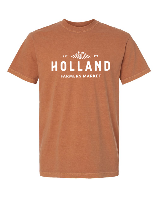 Holland Farmer's Market Unisex Tee (White Print)