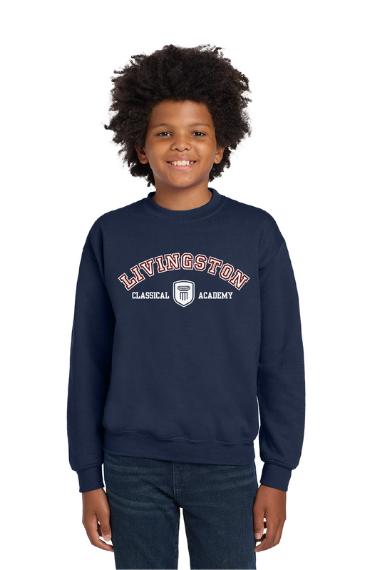 Livingston Classical Academy Campus Classic Sweatshirt (Youth) - Spirit Wear Only