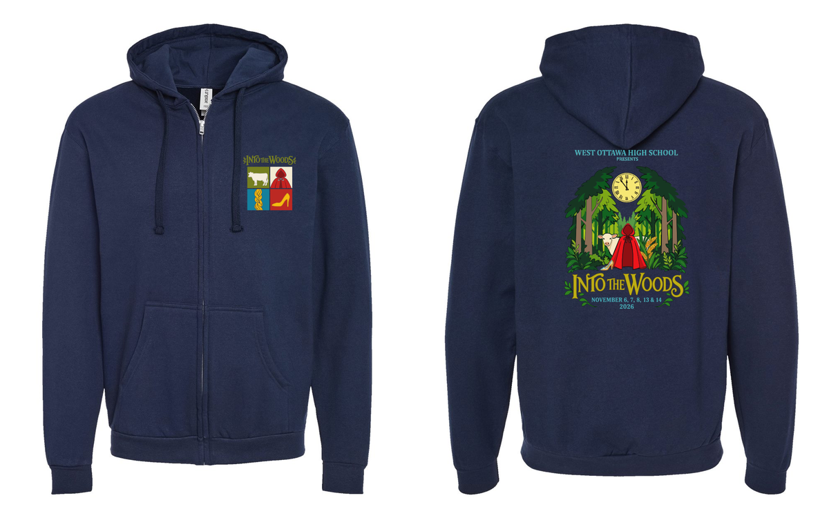 West Ottawa Theater Into the Woods Full-Zip Hoodie