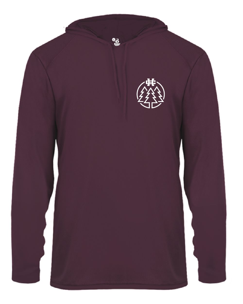 Holland Christian Forest School Unisex Performance Hooded Long Sleeve