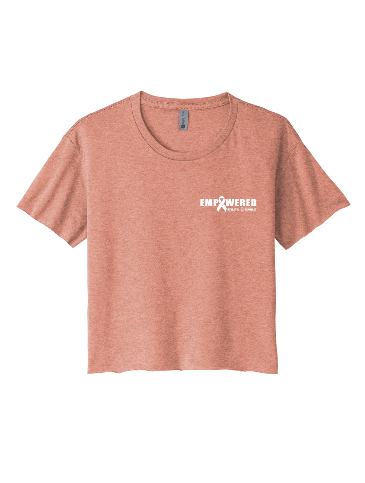 Athletic Republic Hudson Valley Women's Cropped Breast Cancer Awareness Tee