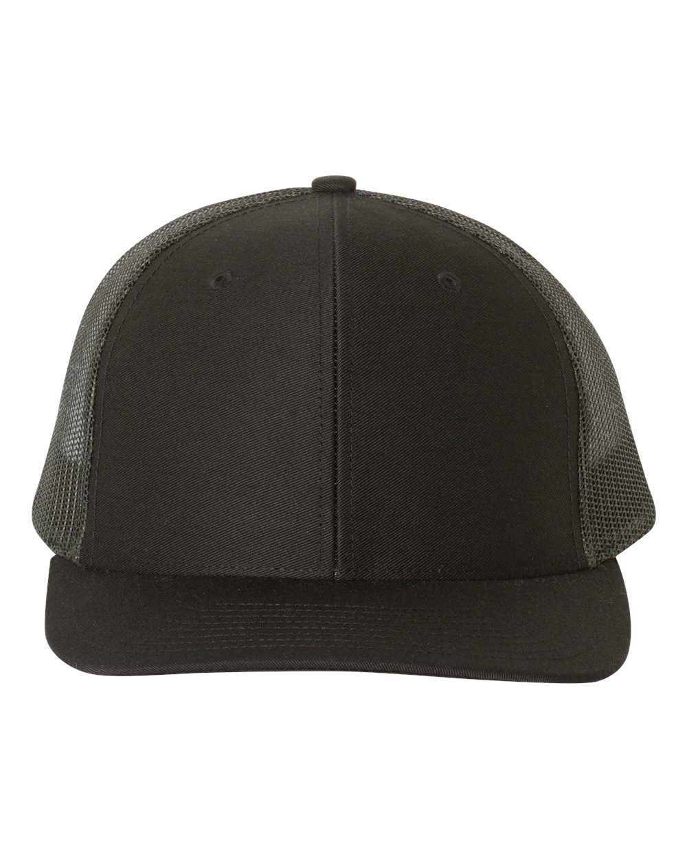 Richardson Snapback Trucker Hat (112) in Black