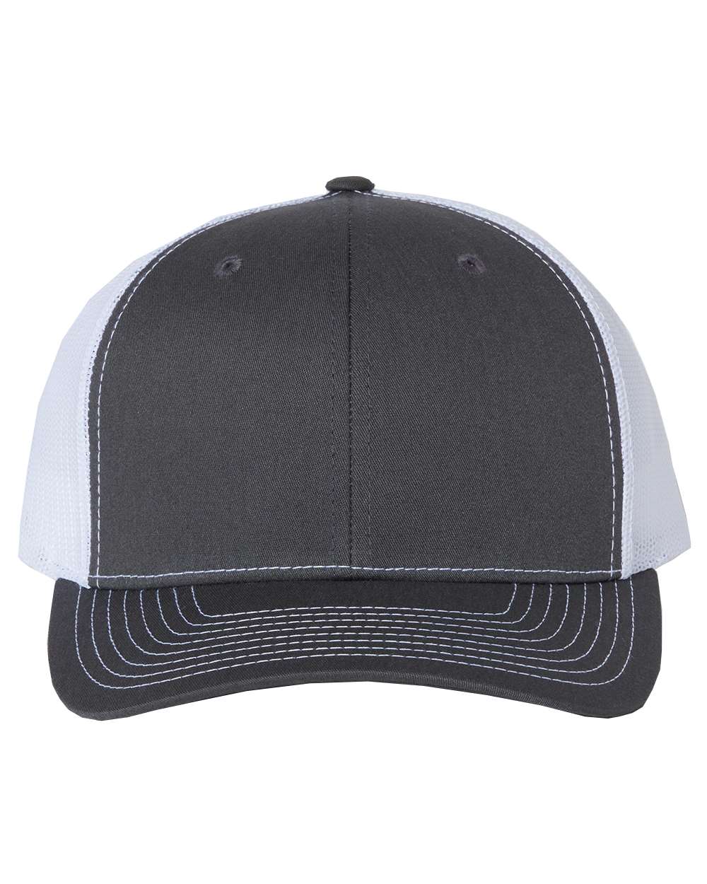 Richardson Snapback Trucker Hat (112) in Charcoal/White