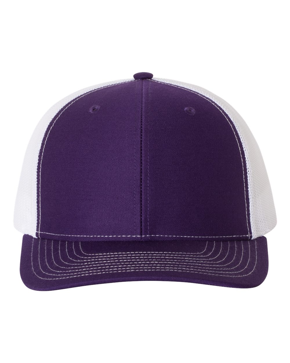 Richardson Snapback Trucker Hat (112) in Purple/White