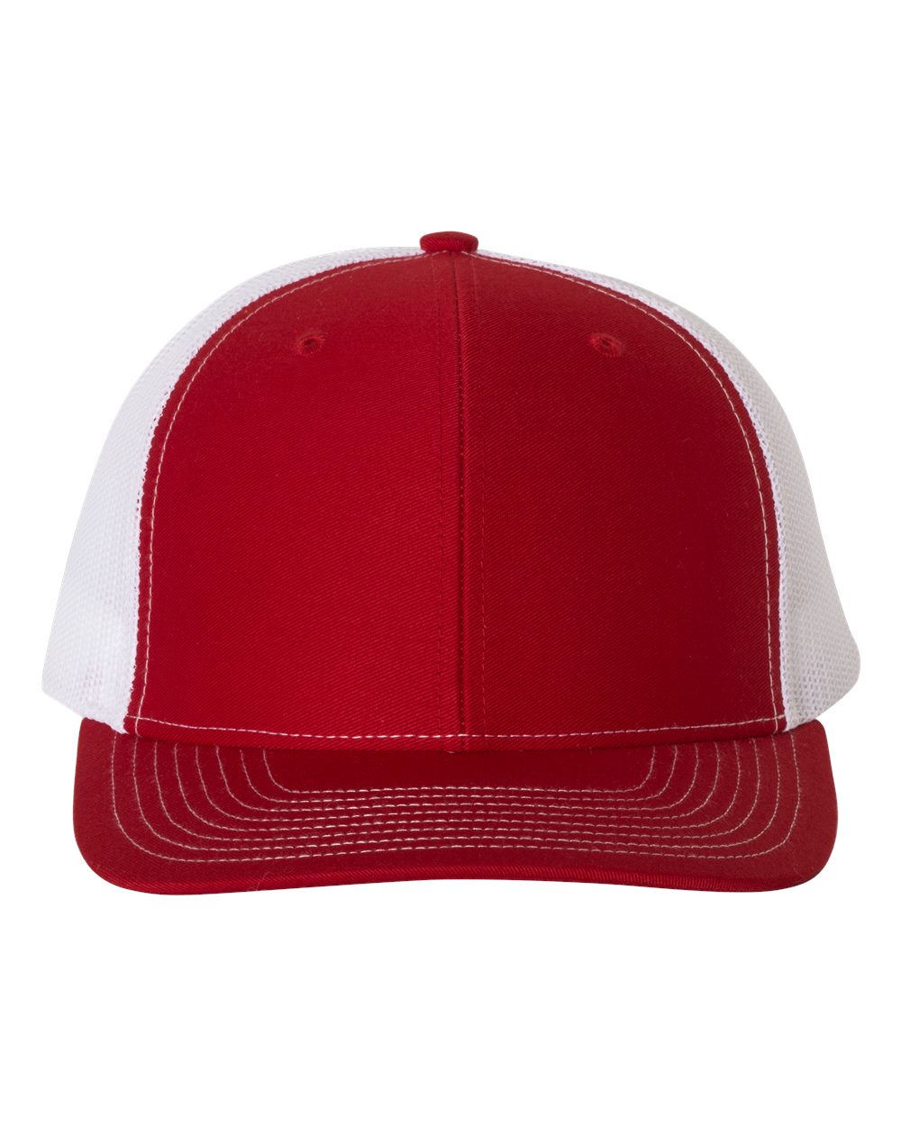 Richardson Snapback Trucker Hat (112) in Red/White