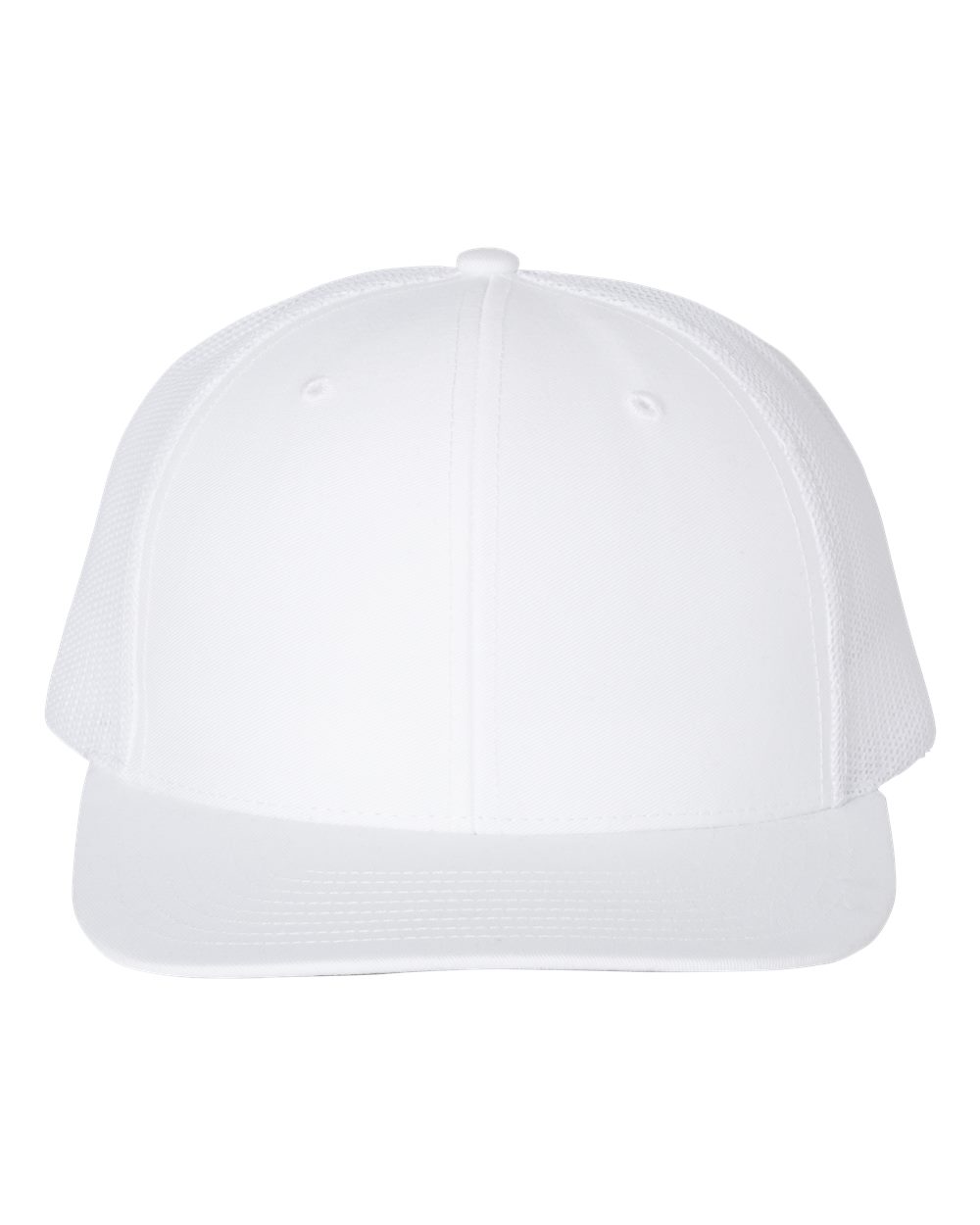 Richardson Snapback Trucker Hat (112) in White