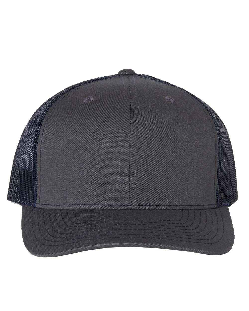 Richardson Snapback Trucker Hat (112) in Charcoal/Navy