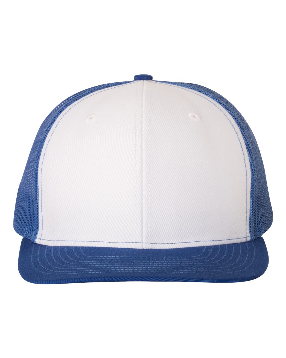 Richardson Snapback Trucker Hat (112) in White/Royal