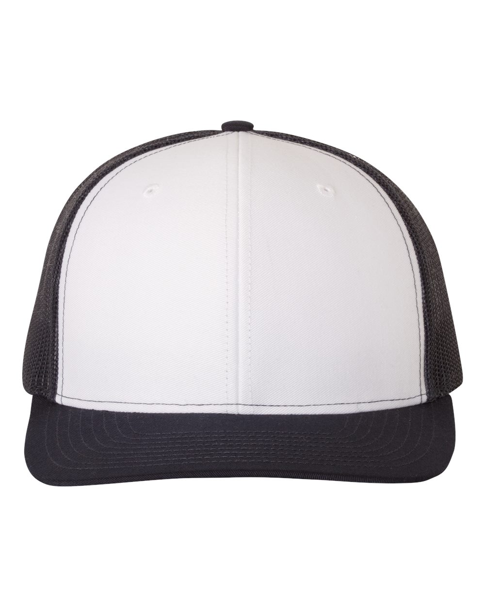 Richardson Snapback Trucker Hat (112) in White/Navy