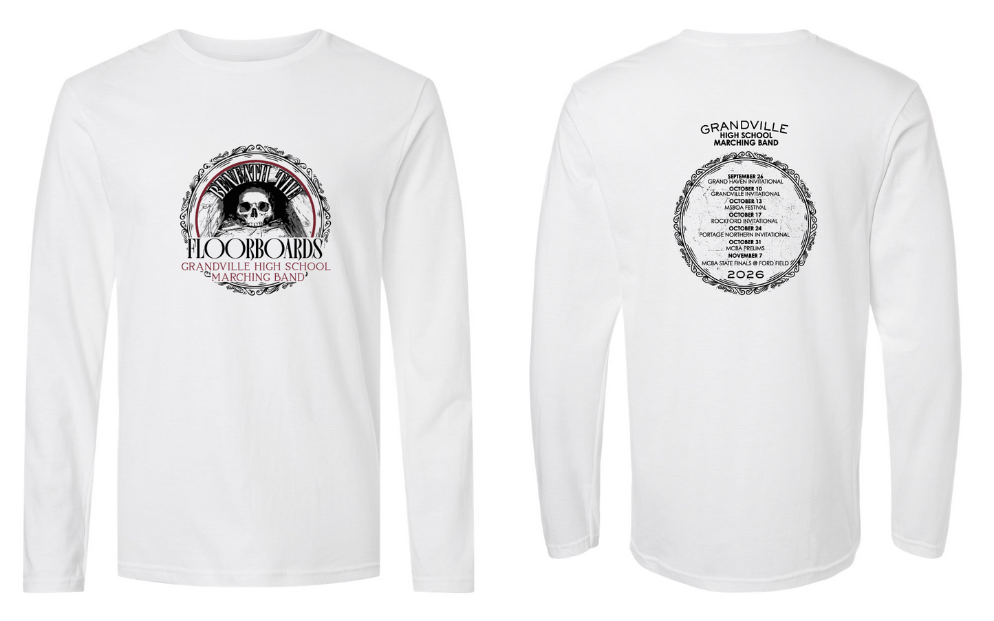 Grandville Marching Band Short Sleeve Show Long Sleeve Tee