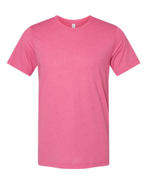 Bella + Canvas Triblend Tee (3413) in Charity Pink Triblend