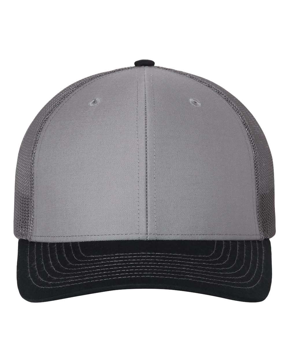 Richardson Snapback Trucker Hat (112) in Grey/Charcoal/Navy