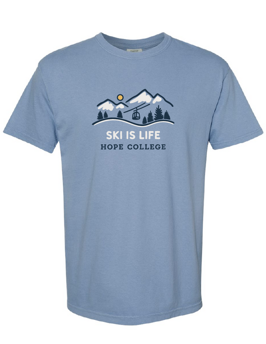 Hope College Ski Club "Ski is Life" Tee