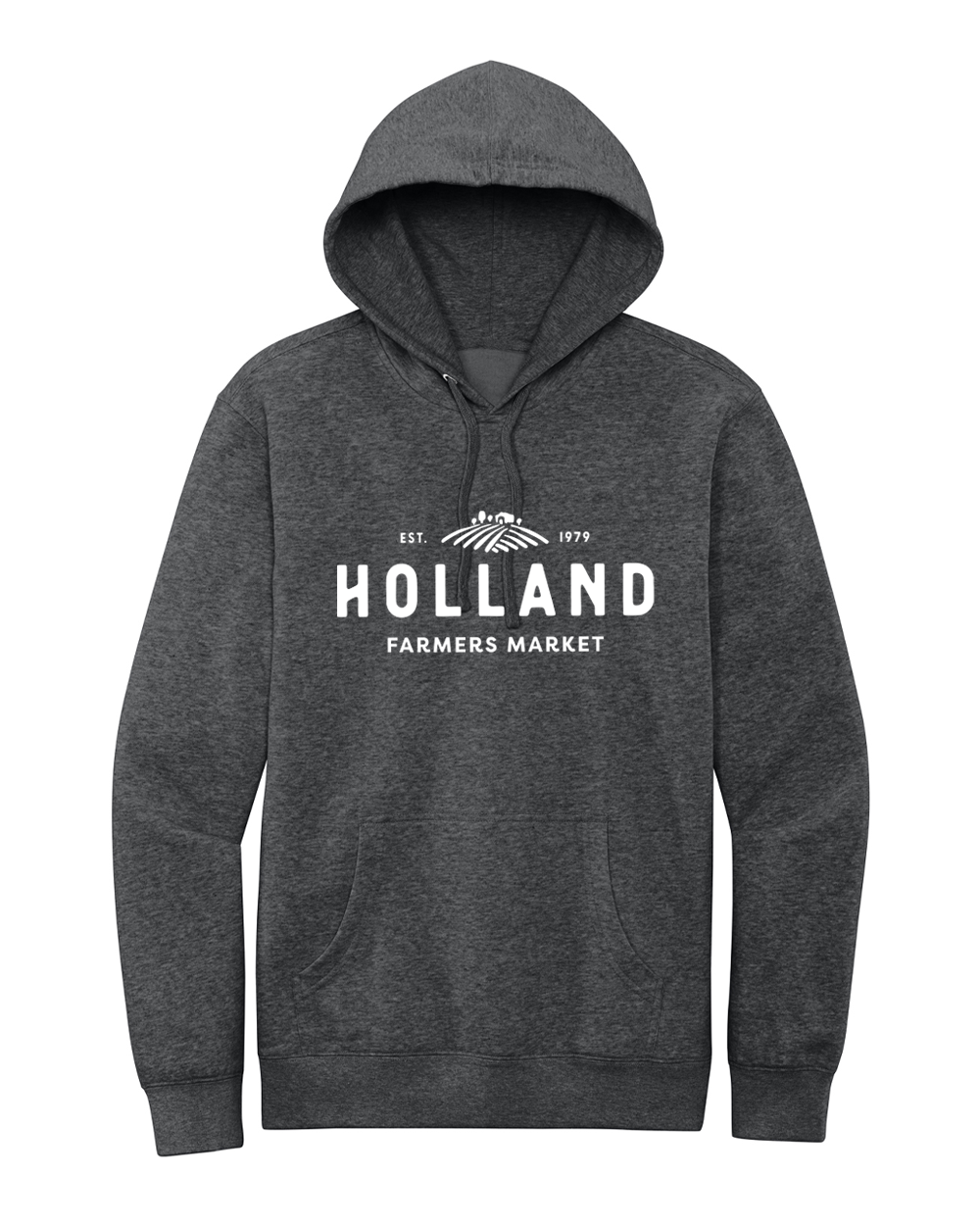 Holland Farmer's Market Unisex Hooded Sweatshirt (White Print)