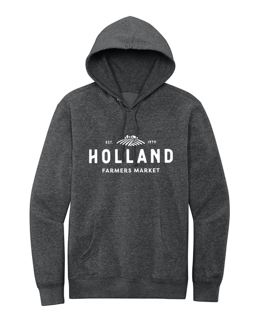 Holland Farmer's Market Unisex Hooded Sweatshirt (White Print)