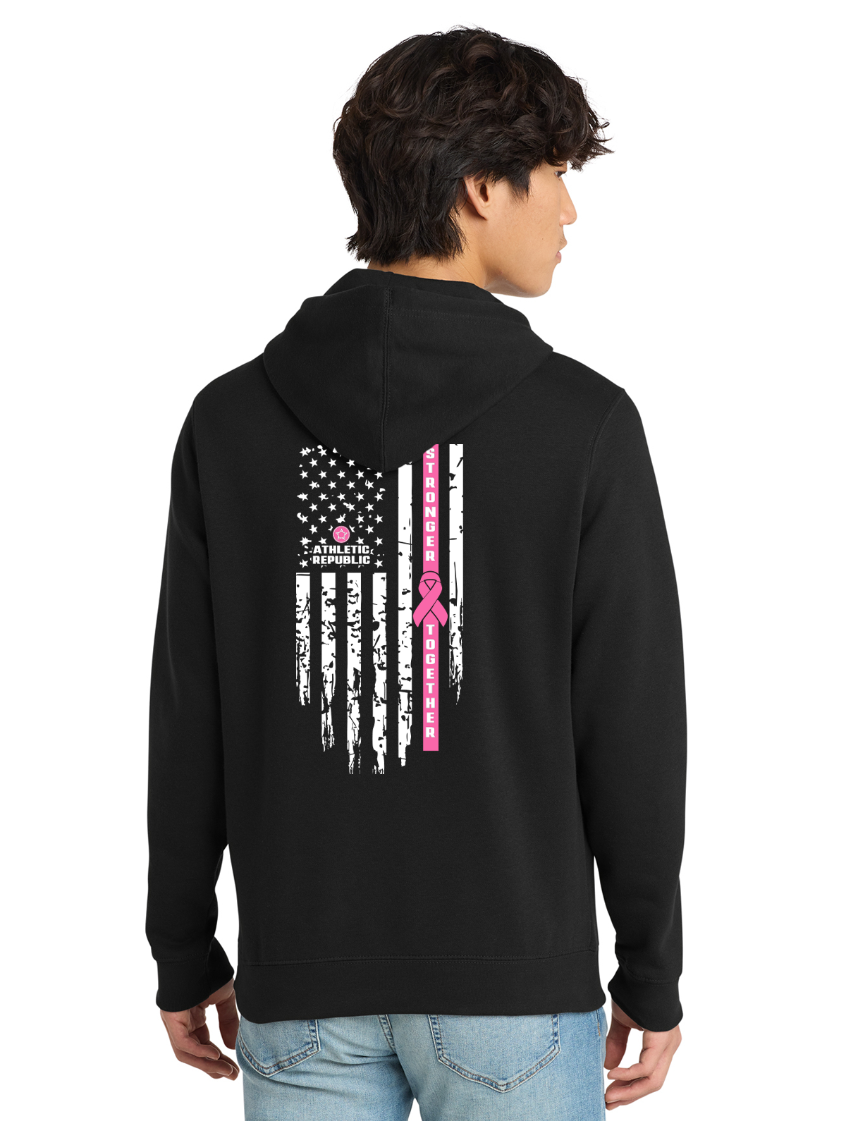 Athletic Republic Hudson Valley Unisex Breast Cancer Awareness Hooded Sweatshirt