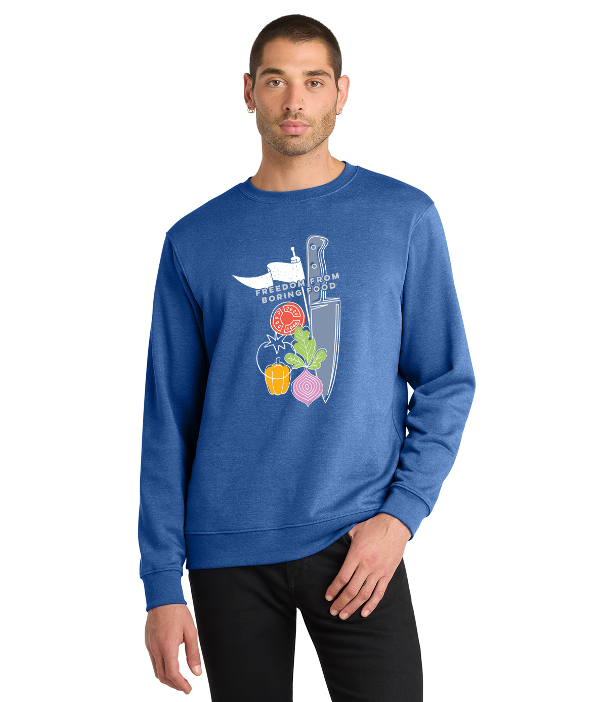 Food Republic Unisex Crewneck Sweatshirt (Front Print Only)