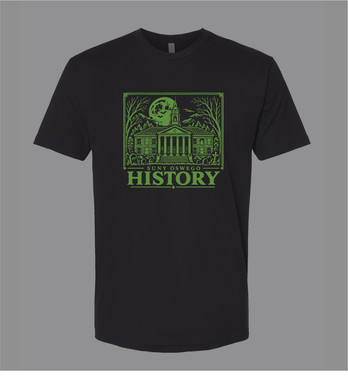 SUNY Oswego Department of History Glow Tee