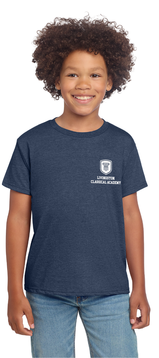 Livingston Classical Academy Left Chest Seal Youth Tee