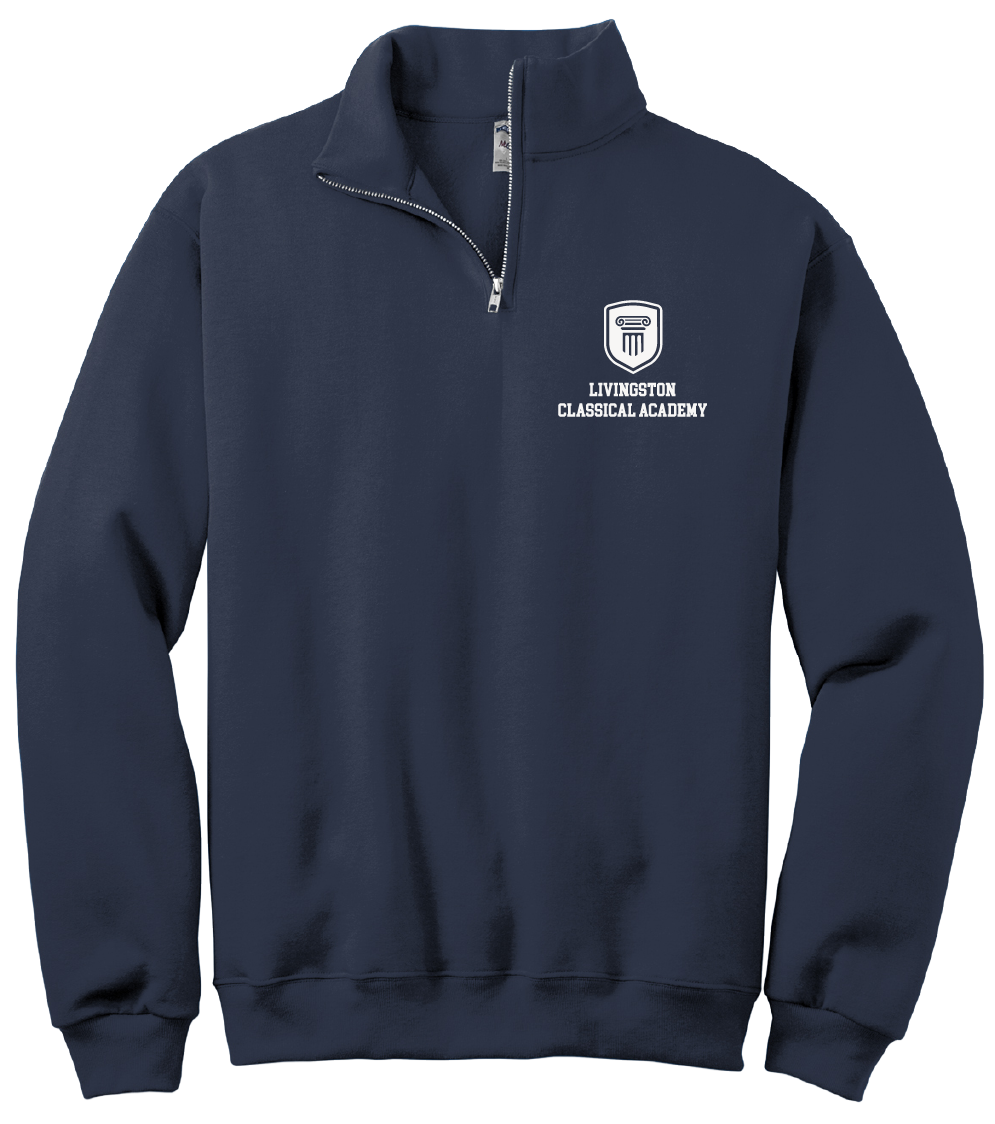 Livingston Classical Academy Left Chest Logo 1/4-zip
