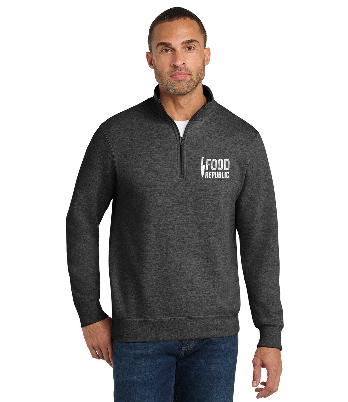 Food Republic 1/4-zip Pullover Sweatshirt