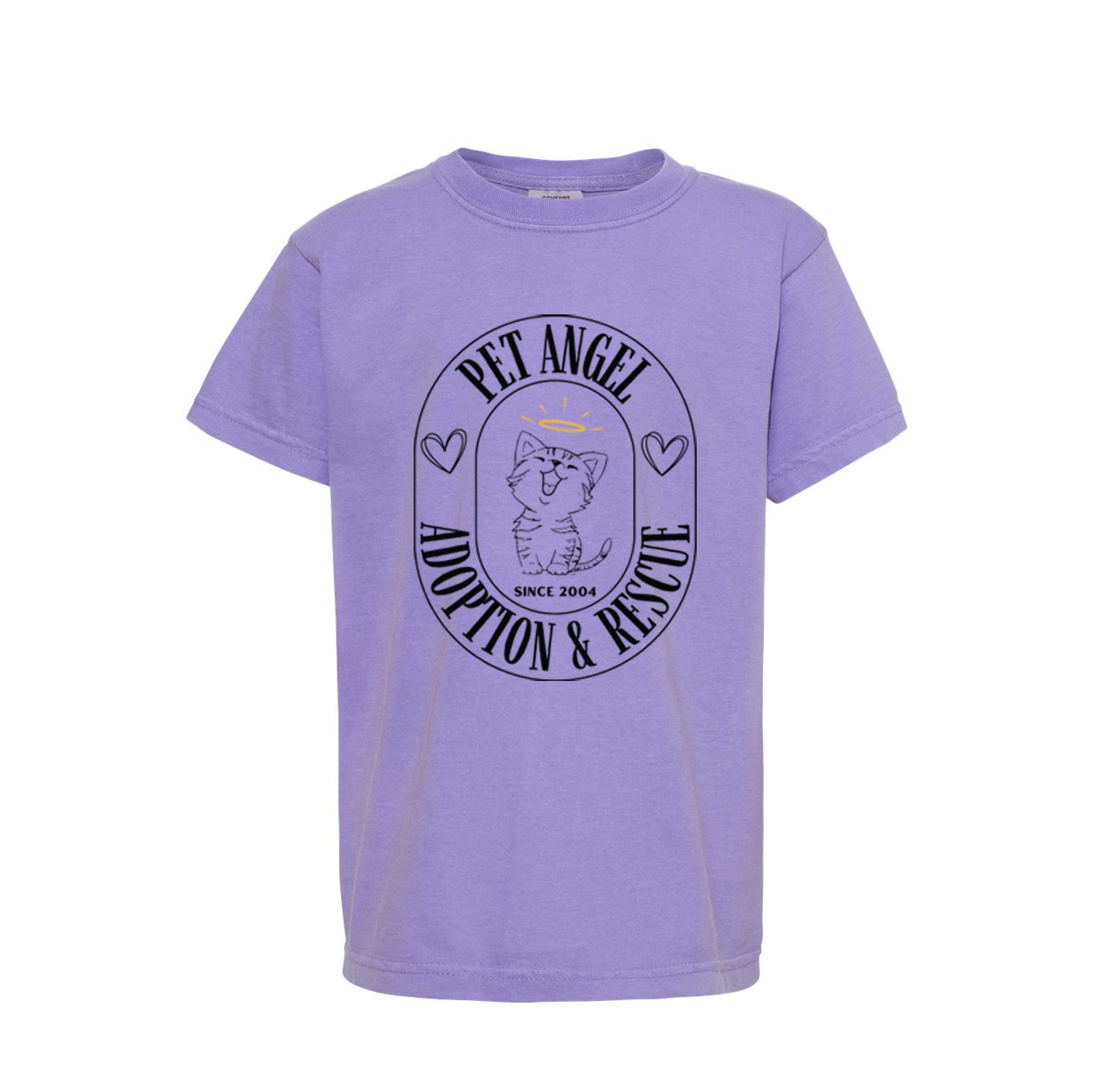 Pet Angel Adoption Primary Logo Youth Tee
