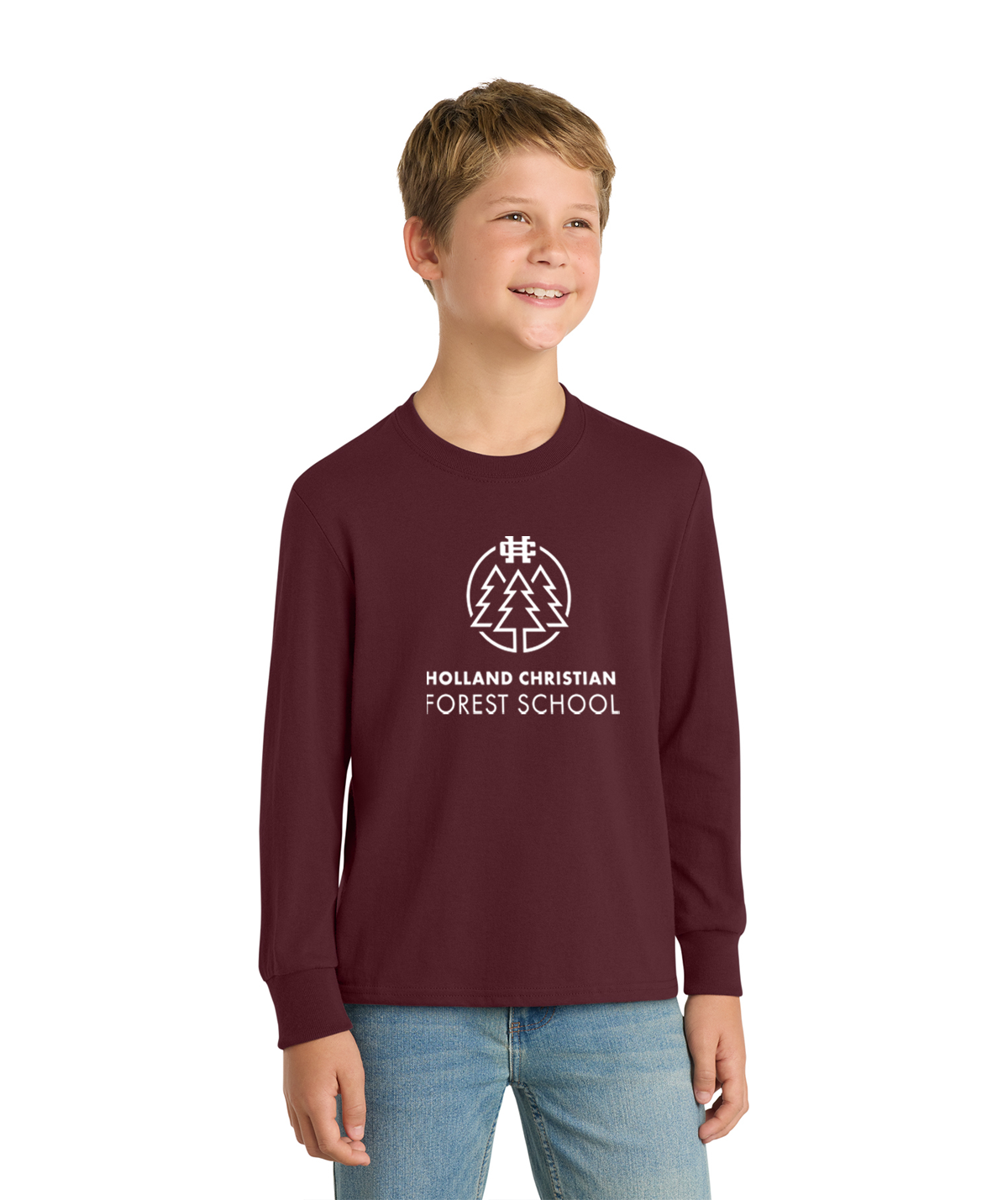 Holland Christian Forest School Youth Long Sleeve Tee
