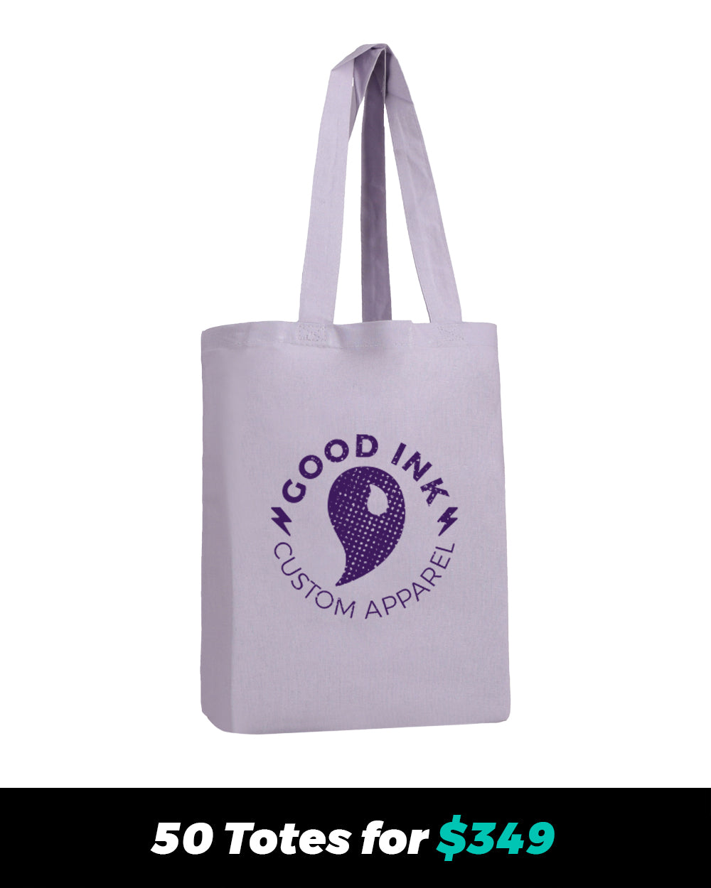 50 Custom Tote Bags for 349 Good Ink