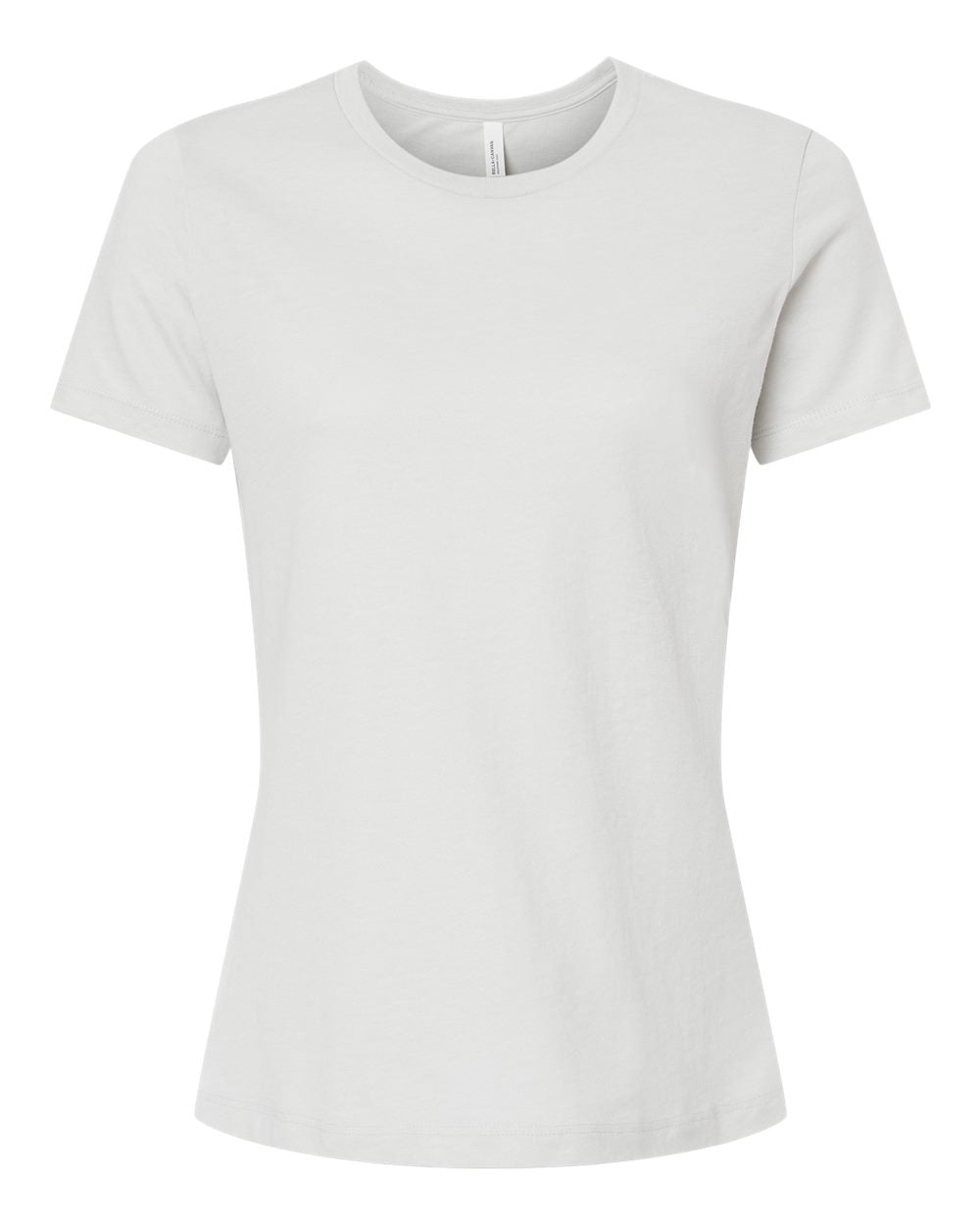 Bella + Canvas Women's Relaxed CVC Tee (6400cvc) in Heather Silver