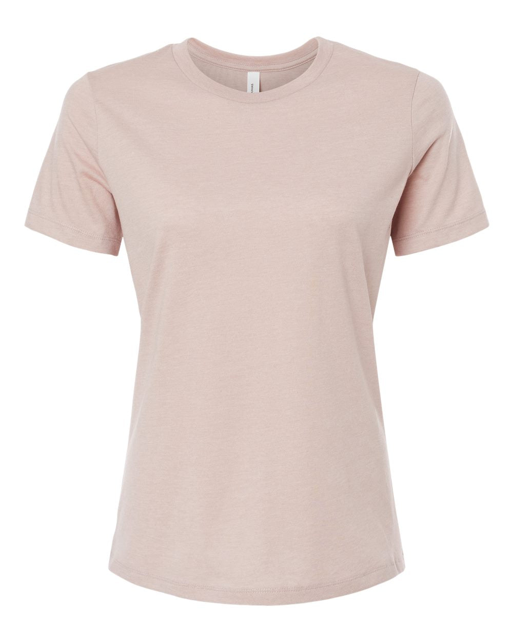 Bella + Canvas Women's Relaxed CVC Tee (6400cvc) in Heather Pink Gravel