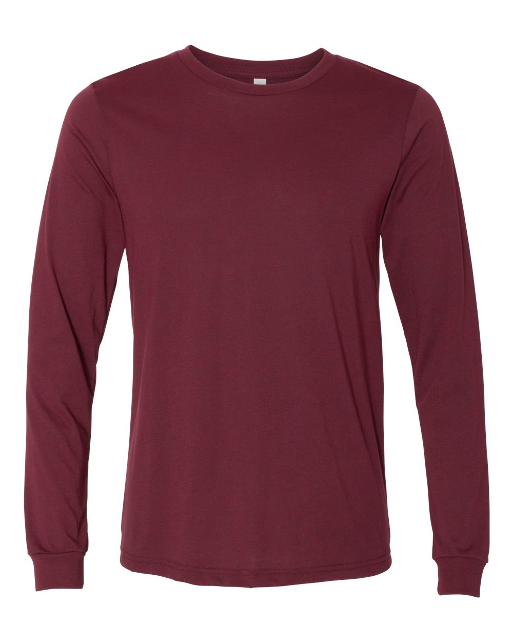 Bella + Canvas CVC Long Sleeve (3501cvc) in Heather Cardinal
