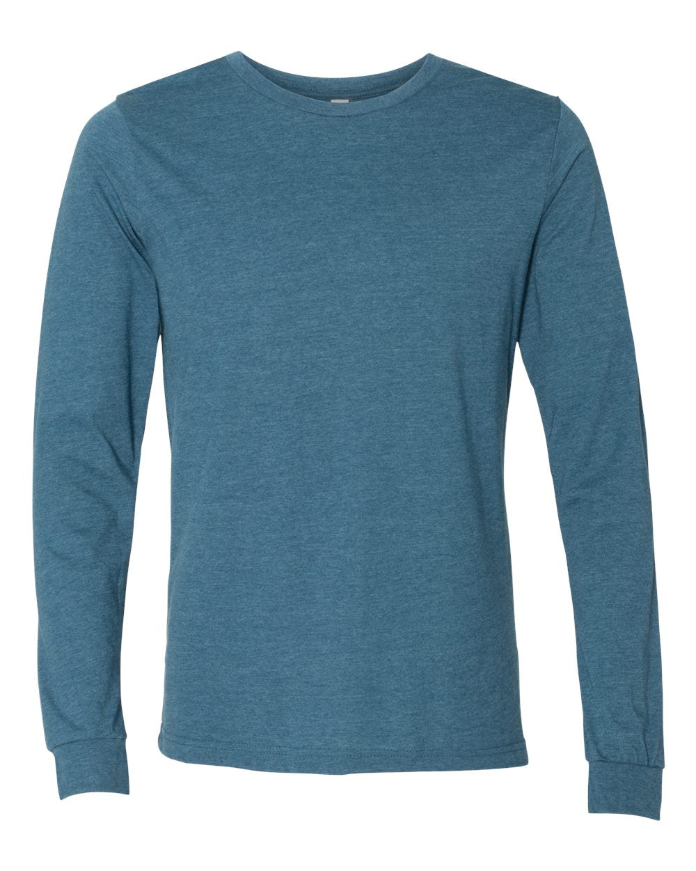 Bella + Canvas CVC Long Sleeve (3501cvc) in Heather Deep Teal