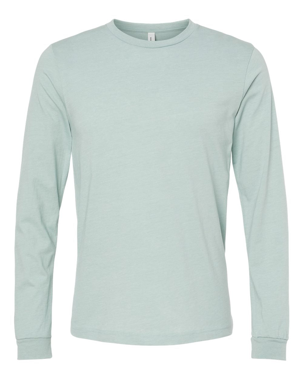 Bella + Canvas CVC Long Sleeve (3501cvc) in Heather Dusty Blue