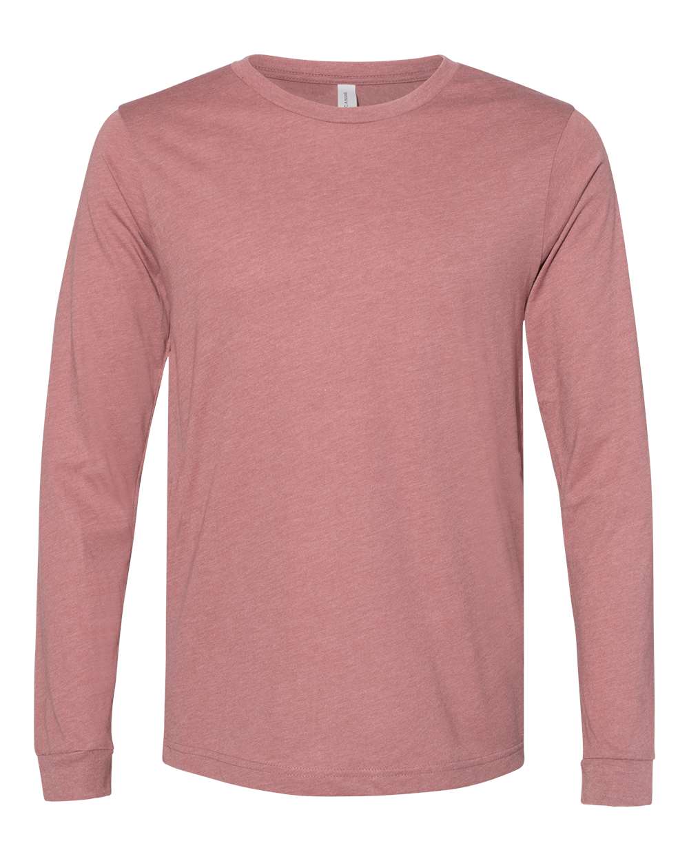 Bella + Canvas CVC Long Sleeve (3501cvc) in Heather Mauve