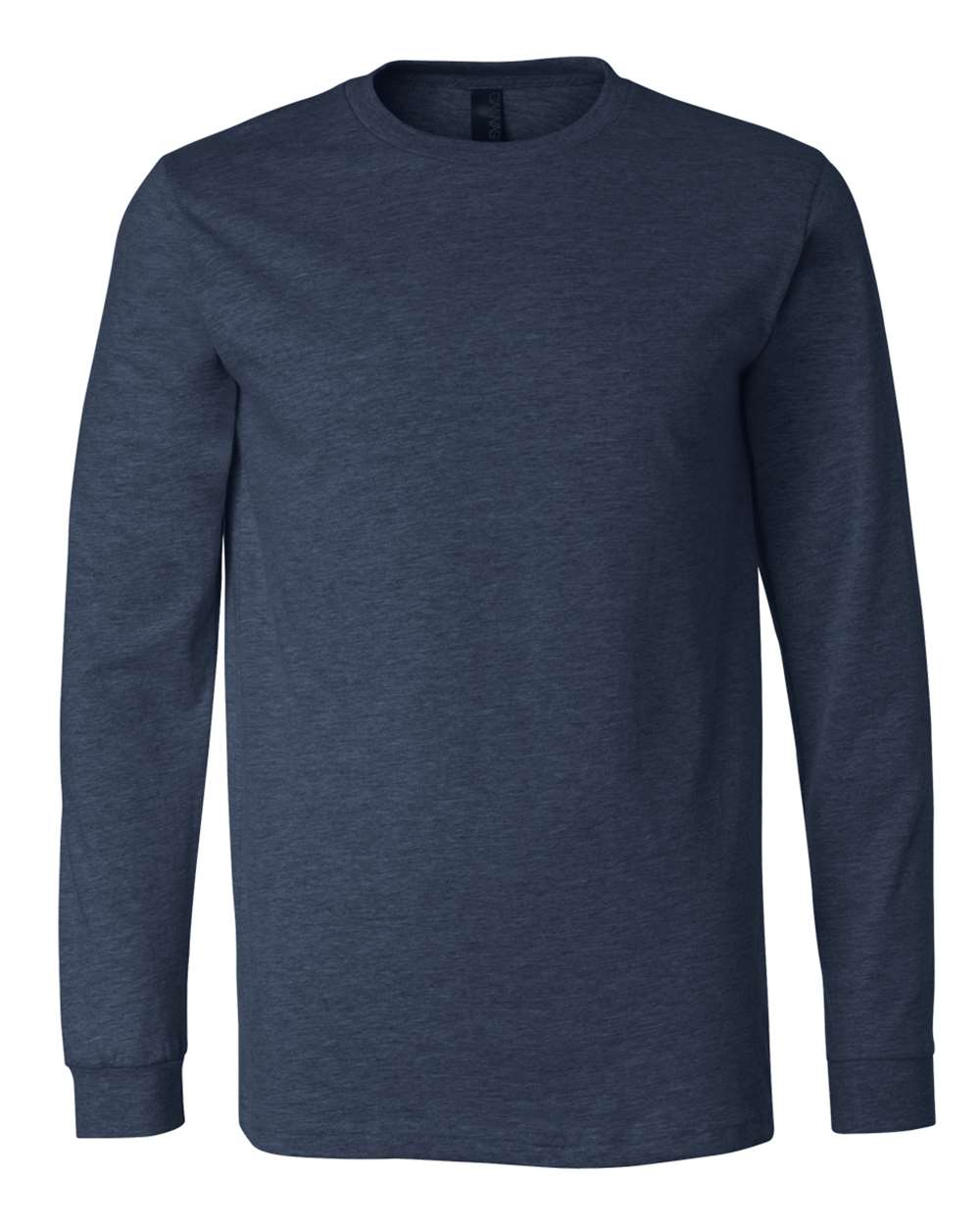 Bella + Canvas CVC Long Sleeve (3501cvc) in Heather Navy