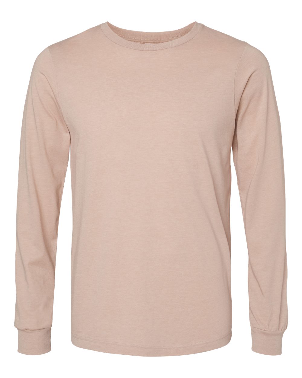 Bella + Canvas CVC Long Sleeve (3501cvc) in Heather Pink Gravel