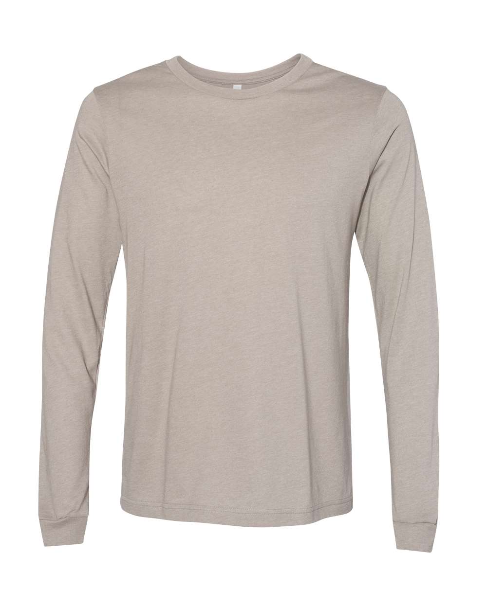 Bella + Canvas CVC Long Sleeve (3501cvc) in Heather Stone