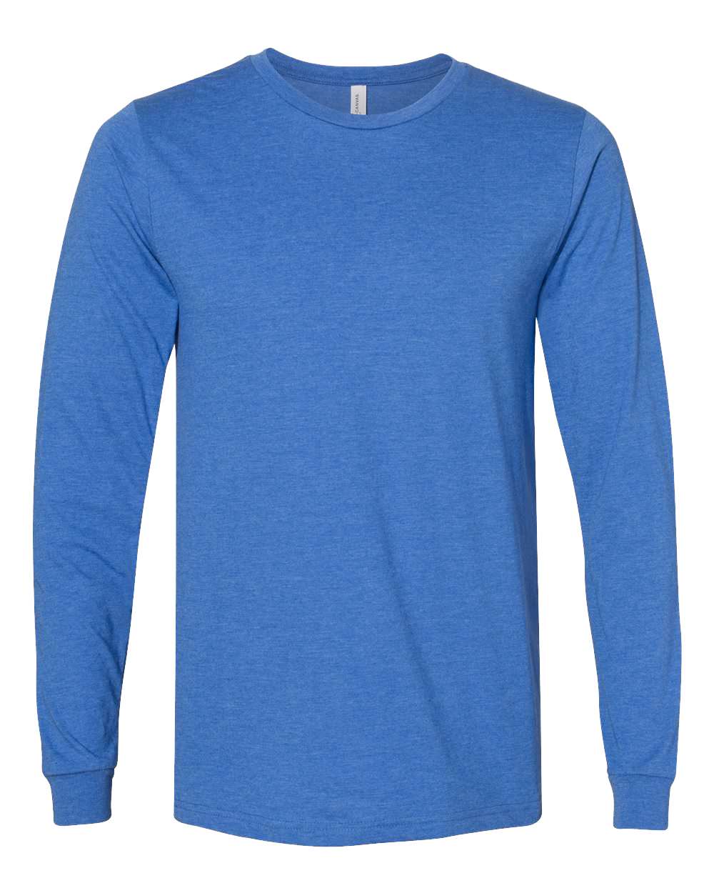 Bella + Canvas CVC Long Sleeve (3501cvc) in Heather True Royal