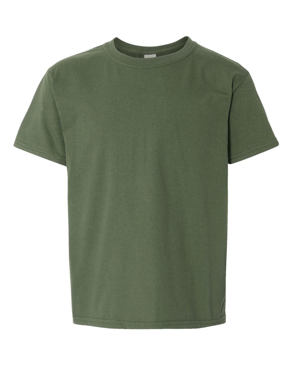 Gildan Softstyle Youth Tee (64000b) in Military Green