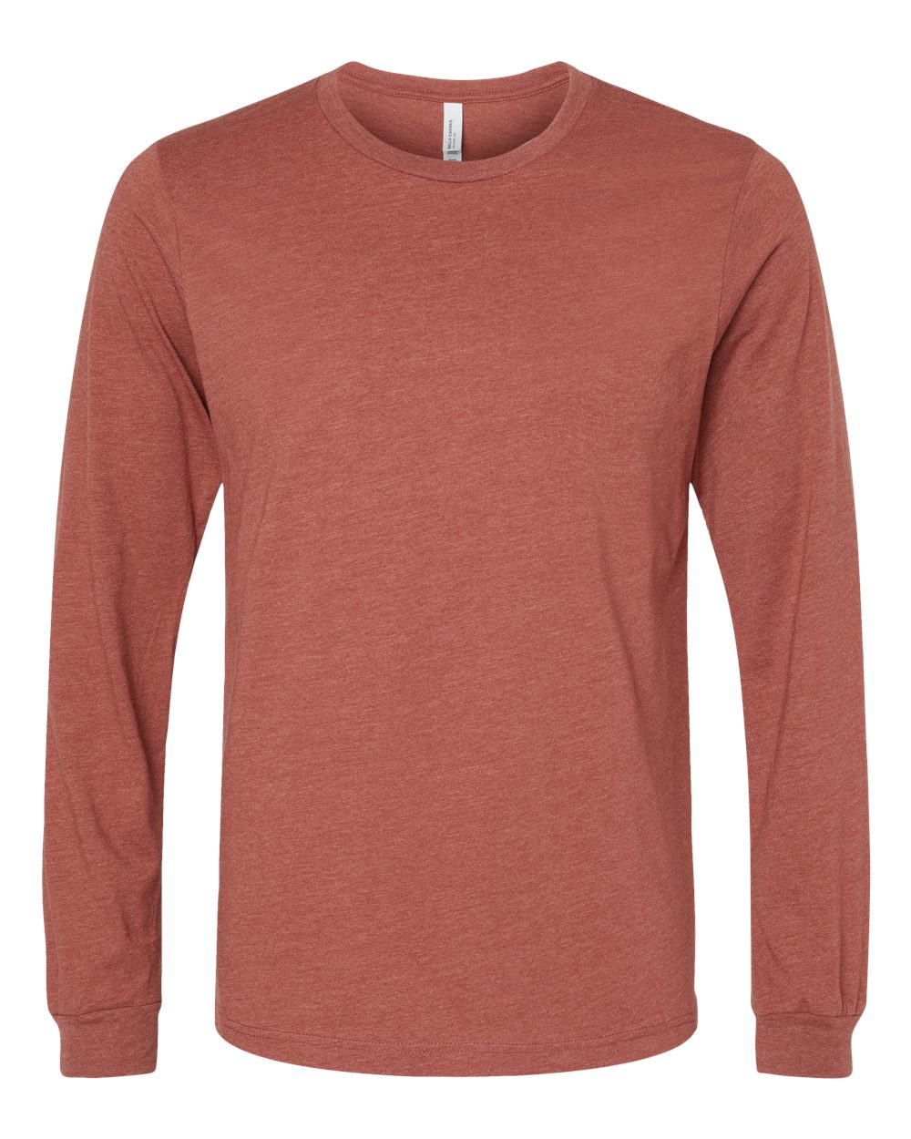 Bella + Canvas CVC Long Sleeve (3501cvc) in Heather Clay