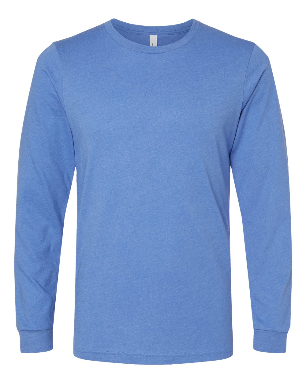 Bella + Canvas CVC Long Sleeve (3501cvc) in Heather Columbia Blue
