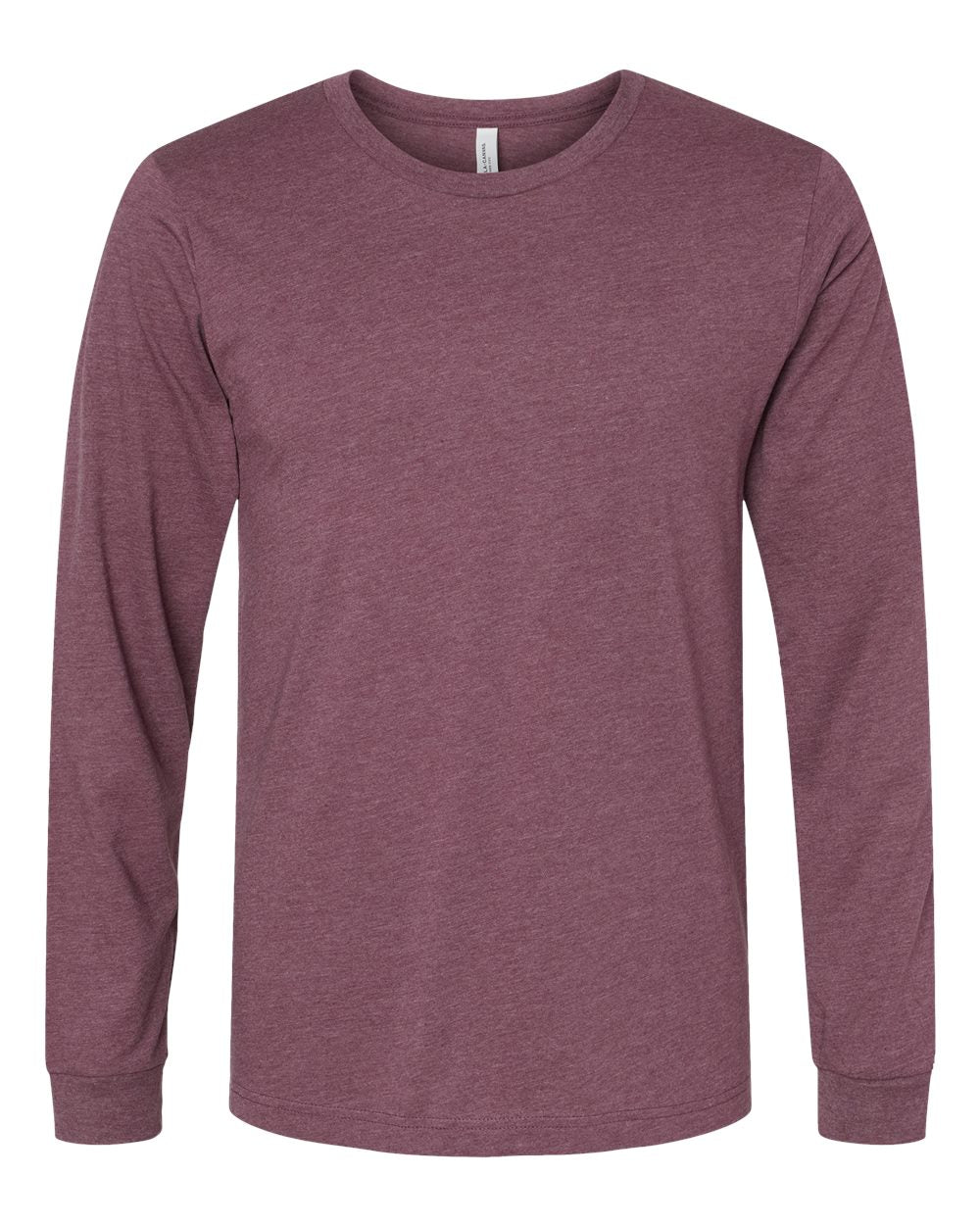 Bella + Canvas CVC Long Sleeve (3501cvc) in Heather Maroon