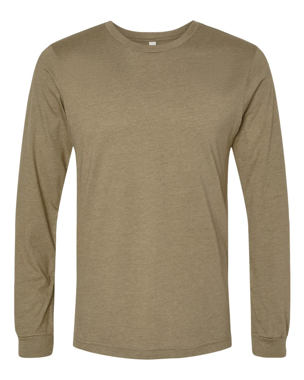 Bella + Canvas CVC Long Sleeve (3501cvc) in Heather Olive