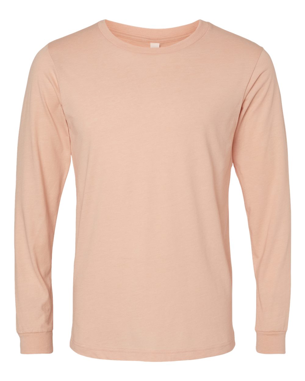 Bella + Canvas CVC Long Sleeve (3501cvc) in Heather Peach