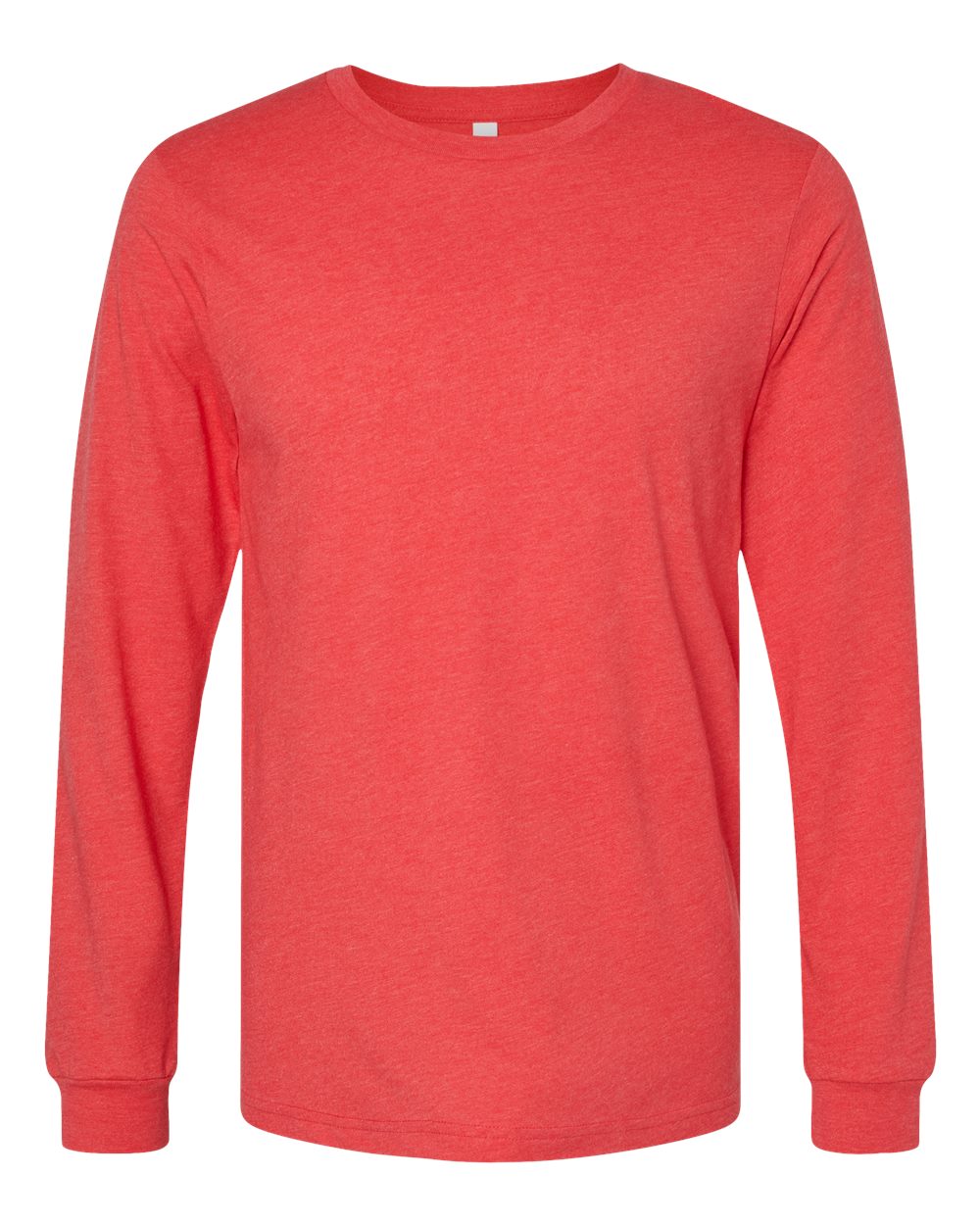 Bella + Canvas CVC Long Sleeve (3501cvc) in Heather Red