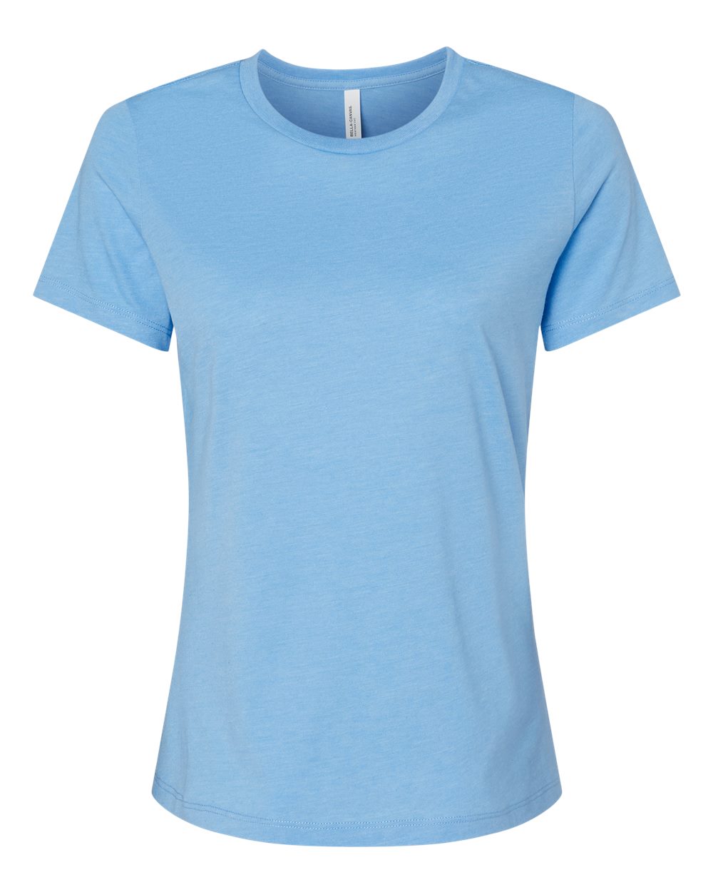 Bella + Canvas Women's Relaxed CVC Tee (6400cvc) in Heather Carolina Blue