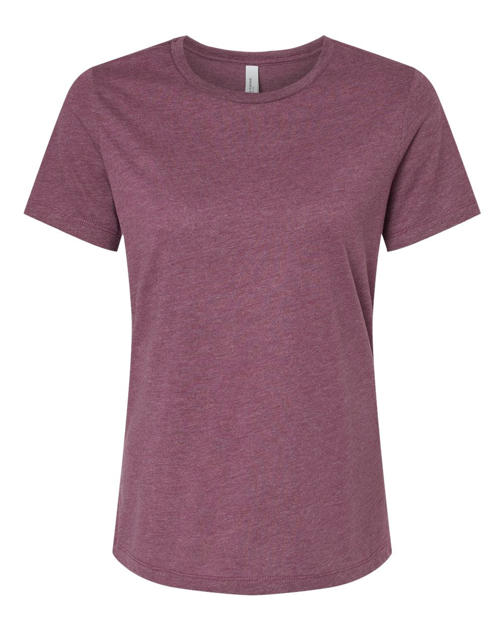 Bella + Canvas Women's Relaxed CVC Tee (6400cvc) in Heather Maroon