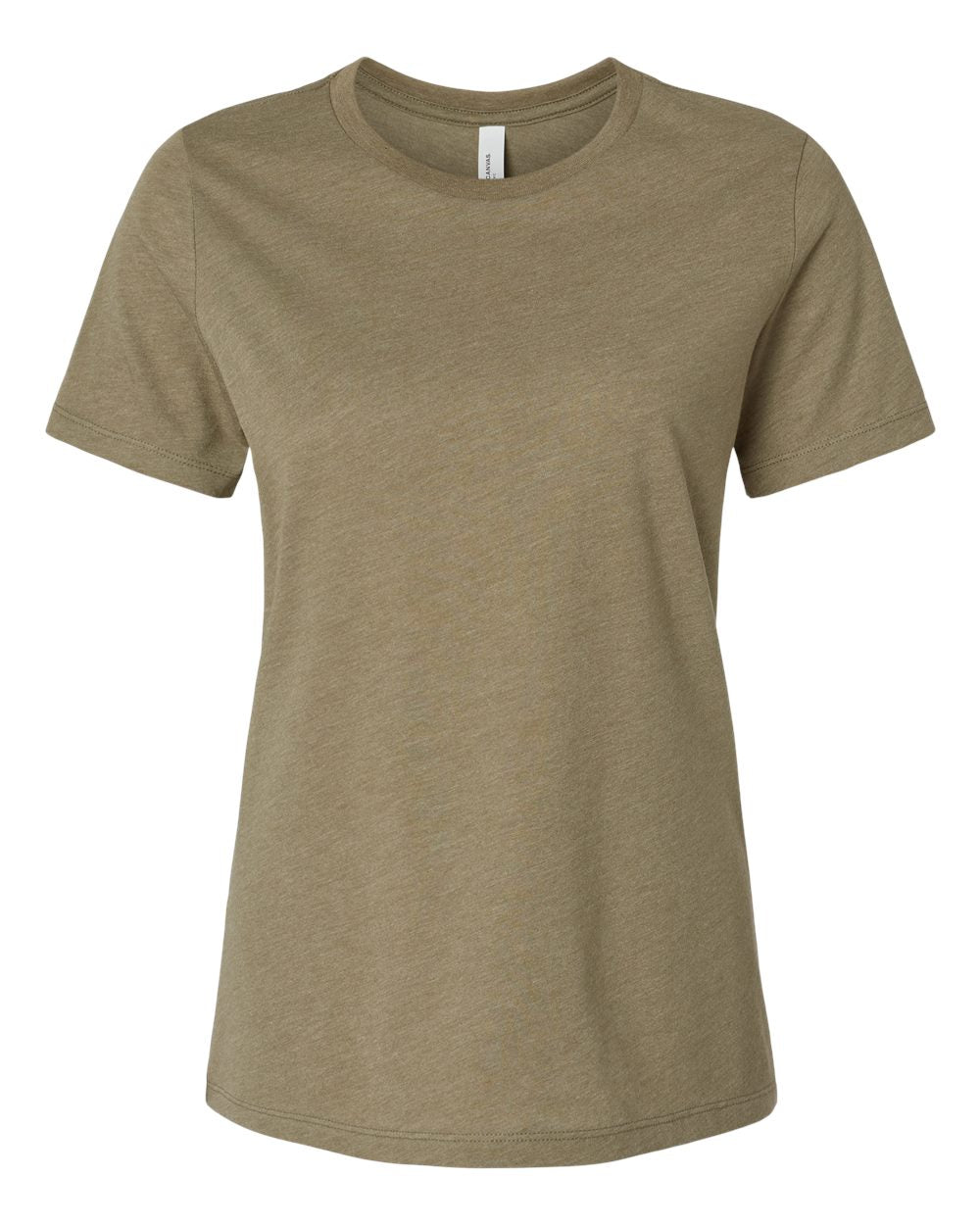 Bella + Canvas Women's Relaxed CVC Tee (6400cvc) in Heather Olive