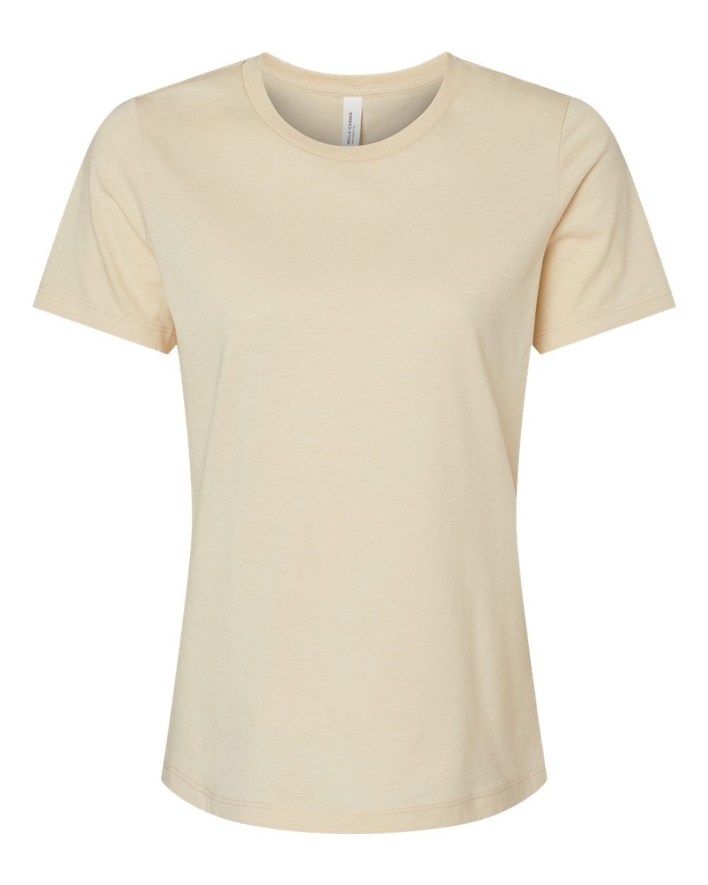 Bella + Canvas Women's Relaxed CVC Tee (6400cvc) in Heather Soft Cream