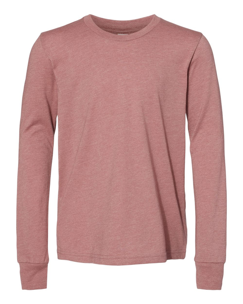 Bella + Canvas Youth Long Sleeve (3501y) in Heather Mauve